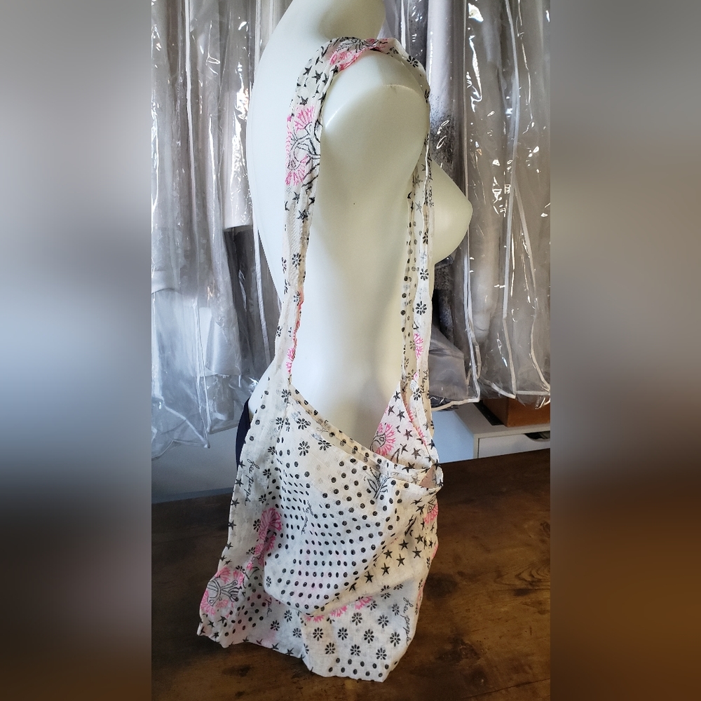 Free People airy light sheer boho shoulder or crossbody tote bag